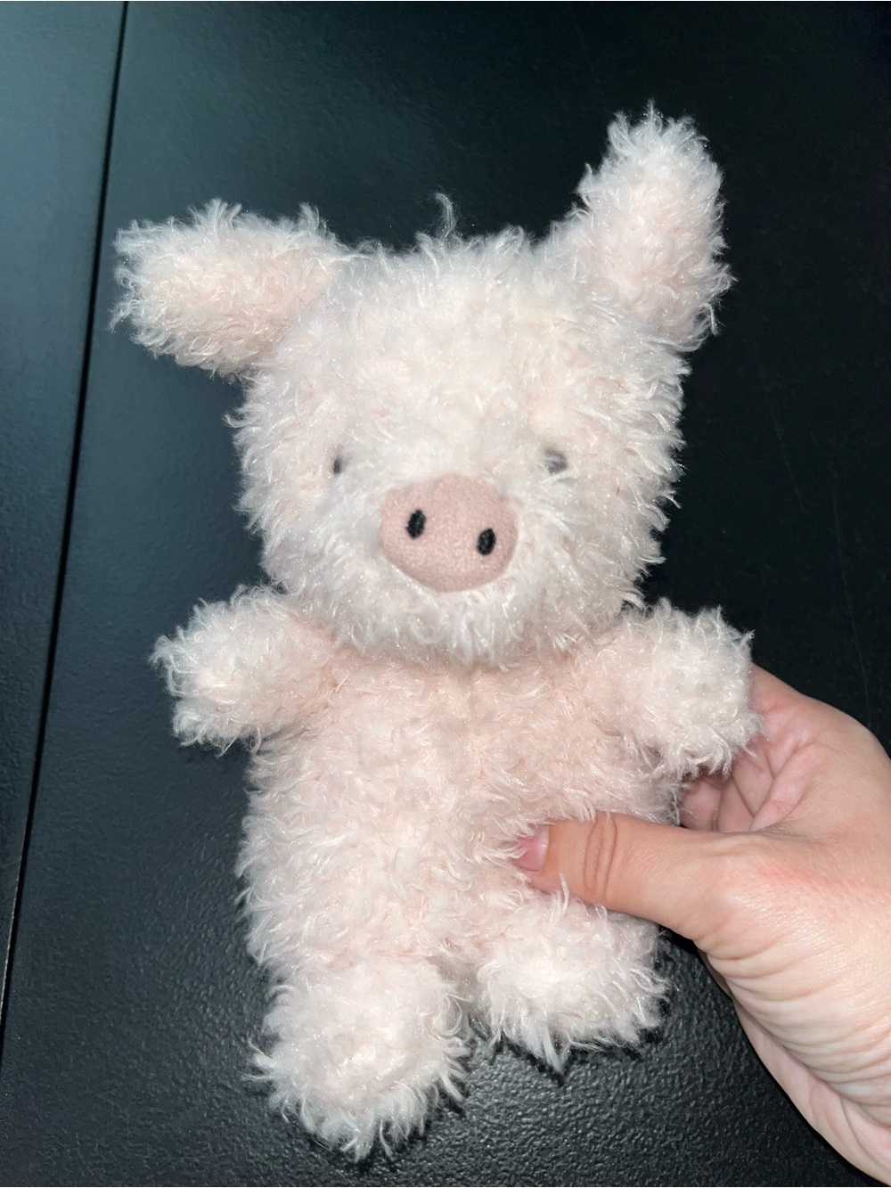 Jellycat Little Pig Plush Pink Fuzzy Stuffed Animal 7" Retired Farmyard Series